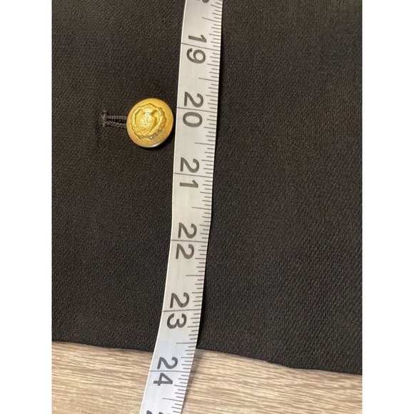 Neiman Marcus Black Gold Button Nautical Fitted Jacket Sz 8 - Picture 10 of 10